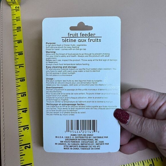 NEW Angel of Mine Baby Infant Fruit Feeder Sooth Teething Food Pacifier X3 - Picture 2 of 6